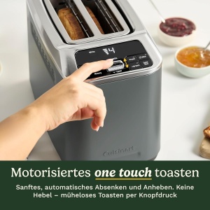 Prajitor de paine Cuisinart Smart Elite 2 felii, sloturi extra-lungi, 7 niveluri de rumenire - Img 2