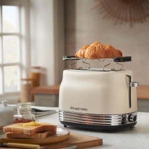 Prajitor de paine Russell Hobbs 28650-56, 900W, 6 trepte de rumenire, Creme - Img 7