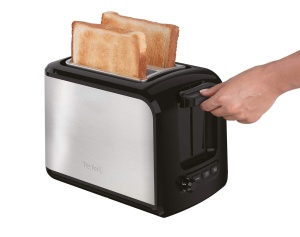 Prajitor de paine Tefal Express TT410D cu 2 felii, negru, otel inoxidabil, 2 felii, 850 W, 160 mm - Img 2