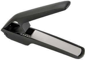 Presa de Usturoi Fackelmann cu Maner Ergonomic, Inox, NegruSilver - Img 2
