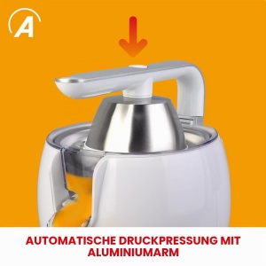 Presa electrica pentru citrice ARDES Juice Art Aspre03W, 500 W, 0,5 l, Alb - Img 5