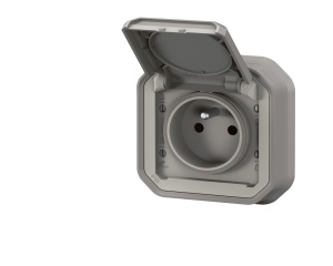 Priza incastrata Legrand Plexo 069831L 2PT Gri
