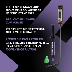 Produs de intretinere climatizare Errecom Cool-Shot Ultra, 6ml, cu termometru si adaptor 516 SAE - Img 2