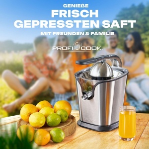 ProfiCook PC-ZP 1154 Storcator Citrice Electric 160W cu Start Automat si Tropfstopp - Img 7
