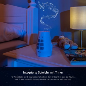Proiector de imagini Reer DreamBeam, 24 imagini, alb, cu melodii pentru copii - Img 5