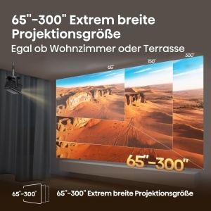 Proiector Laser Mini Hisense C3, 4K, 2500 Lumen, 65-300 - Img 5