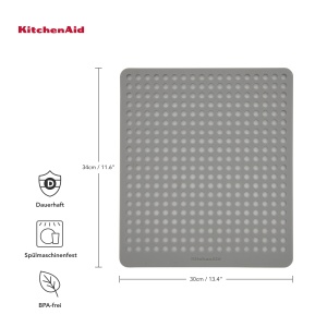 Protectie chiuveta KitchenAid din silicon rezistenta la temperaturi inalte 295 x 34 cm - Img 2