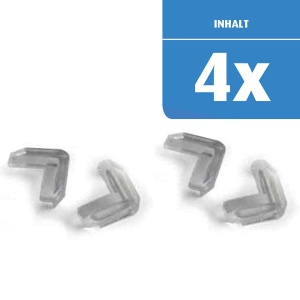 Protectie colturi masa pentru copii Reer 4904 transparent set 4 bucati - Img 7