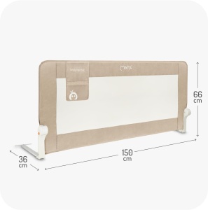 Protector de pat Momi Lexi Plus XL, 150x66 cm, pentru copii 18 luni - 5 ani - Img 7