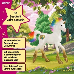 Pui de Unicorn Schleich BAYALA 70727, 8 x 3 x 9 cm, cu detalii stralucitoare - Img 6