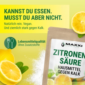 Pulbere de Acid Citric Maxxi Clean 900 g - 100 Puritate, Alimentar - Img 5