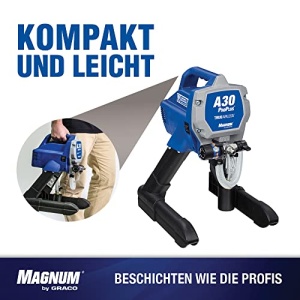 Pulverizator de vopsea fara aer Graco Magnum by Graco 17C244 A30 ProPlus, acasa (debit 1,0 l/min, presiune maxima de pulverizare 207 bar), albastru - Img 16