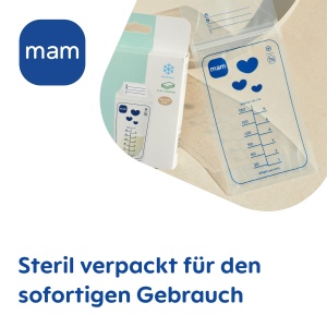 Pungi pentru colectare lapte matern MAM, 180 ml, 100 bucati, BPA- si BPS-free - Img 3