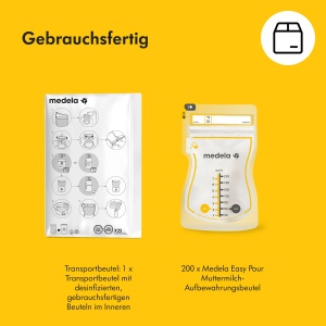 Pungi stocare lapte matern Medela Easy Pour 210 ml 200 buc BPA-free design anti-scurgere - Img 8
