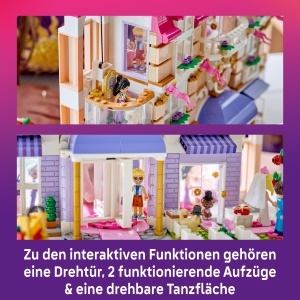 Puppenshaus LEGO Friends Grand Hotel Heartlake City 42704, 1406 piese, 6 figurine - Img 4