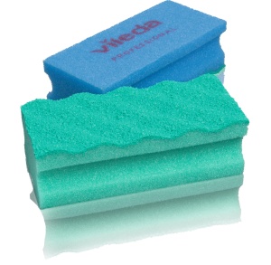PurActive Nagelschutz burete de curatare verde 6 x 14 cm pentru suprafete sensibile