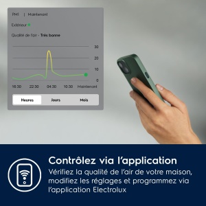 Purificator de aer Electrolux Pure Multi 700 EPU72571UG, 73 mp, HEPA, Functie ventilator, Gri deschis - Img 6