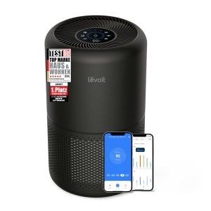 Purificator de aer Levoit cu filtru HEPA, CADR 258mh, pentru spatii de pana la 54mp, Negru