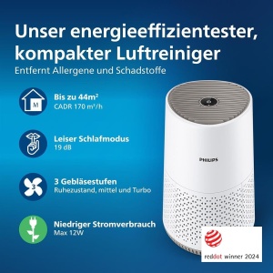 Purificator de aer Philips AC065010, HEPA, 170 mh, alb - Img 3