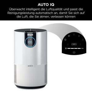 Purificator de aer Shark Compact HP100EU, HEPA, 60m, Alb - Img 3