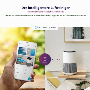 Purificator de aer WINIX T500, HEPA, 250 mh, alb, pentru suprafete de 50m - Img 2