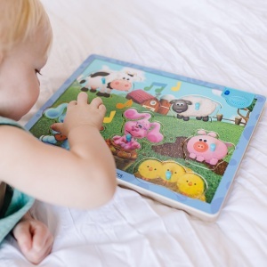 Puzzle din lemn Melissa Doug Blues Clues You, 6 piese, sunete si imagini - Img 8
