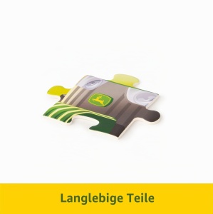 Puzzle John Deere 70 piese pentru copii, animale, culori naturale - Img 4