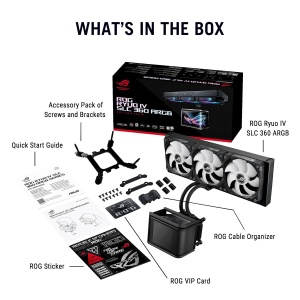 Racire CPU All-in-One ASUS ROG Ryuo IV SLC 360, Display AMOLED 6,67 inch, ARGB - Img 8