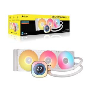 Racitor CPU Corsair iCUE LINK Titan 360 RX, 360mm, RGB, Alb - Img 8