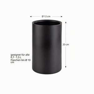 Racitor de bauturi din inox APS 36127, 0.7-1.5L, negru, dublu perete - Img 4