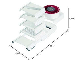 Racitor de legume Zyliss E900027 4 in 1, plasticotel inoxidabil, albrosu - Img 11