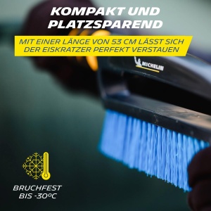 Racleta auto MICHELIN cu perie de zapada 2 in 1 53 cm rezistenta la temperaturi scazute - Img 5