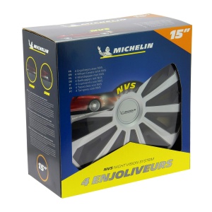 Radacape MICHELIN Box 4, 15, ABS bicolor, cu sistem de siguranta nocturna - Img 5