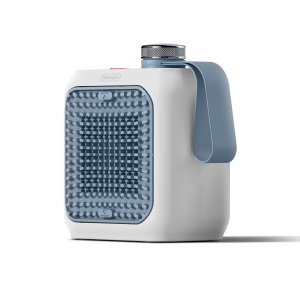 Radiator ceramic DeLonghi Capsule Desk, 360 W, albastru, compact