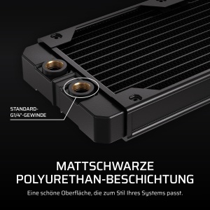 Radiator CORSAIR Hydro X Serie XR5 V2 420mm, 3 x 140mm, Negru - Img 5