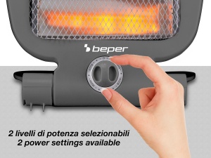 Radiator electric Beper P203PAN005, 800 W, 2 trepte de putere, design compact - Img 4