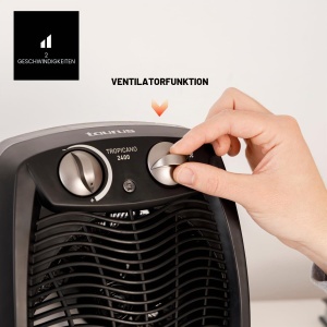 Radiator electric Taurus Tropicano 2400W, 2 trepte de putere, negru - Img 3