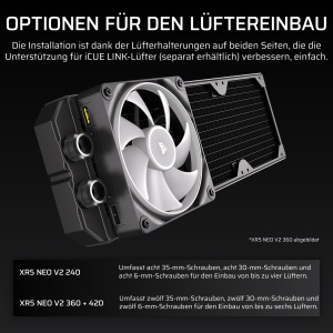 Radiator pentru racire CORSAIR Hydro X-Serie XR5 NEO V2, 360 mm, Negru - Img 3