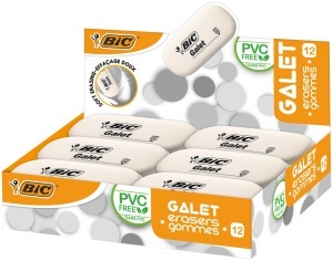 Radier BIC din Cauciuc Sintetic, Fara PVC, Extra-Soft, Ovala, Displaybox 12 bucati