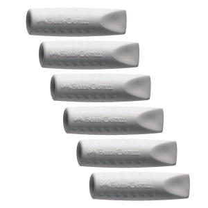 Radiergummi Faber-Castell Grip 2001, 12 bucati, gri, PVC-free