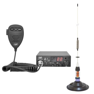 Radio CB PNI Escort HP 8001L ASQ, 4W, 40 canale, antena 70 cm