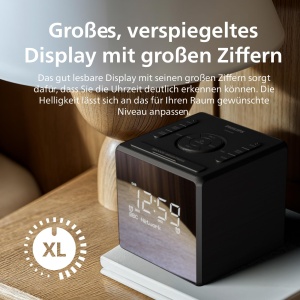 Radioul cu ceas Philips TAR465010, DABFM, afisaj LCD, USB-C, functie duala alarma - Img 4