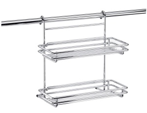 Raft dublu Tescoma MONTI 26 cm, metal, cromat, rezistent la umezeala