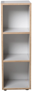 Raft lateral Roba Caro, 91x30x32 cm, gri deschis, 2 polite - Img 3