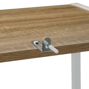 Raft Stand Relaxdays, 180 x 50 x 35 cm, 6 niveluri, albnatural - Img 7