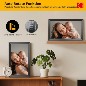 Rama foto digitala Kodak 15.6 inch, 32 GB, touchscreen, neagra - Img 3