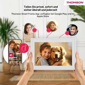 Rama foto digitala Thomson 10 inch, touchscreen HD, 32GB, alba - Img 9