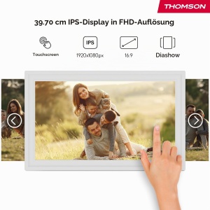Rama foto digitala Thomson 15 inch, FHD, 32 GB, alb - Img 5