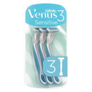 Rasitor de unica folosinta Gillette Venus Sensitive, 3 buc, albastruwhite