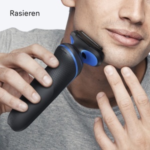 Rasitor Electric Braun Series 5, Model 52-B1000s, 3 Lame Flexibile, Albastru - Img 5